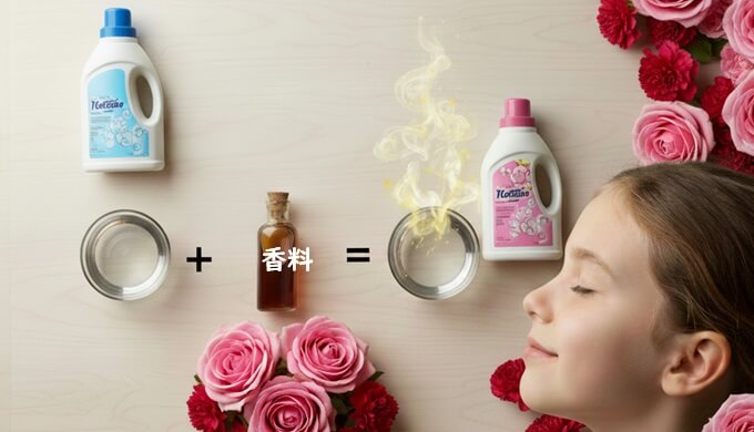 Detergent floral fragrance