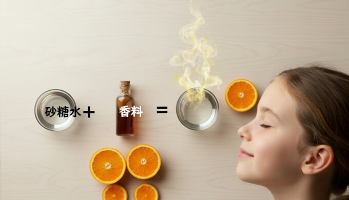 Flavored water Orange flavor