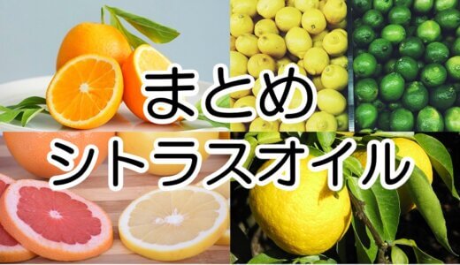 【まとめ】シトラスオイル（柑橘系精油）